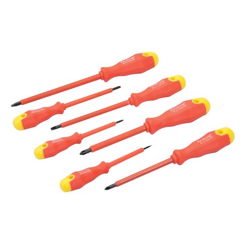 Silverline Insulated Soft-Grip Screwdriver Set 7pce (993043)