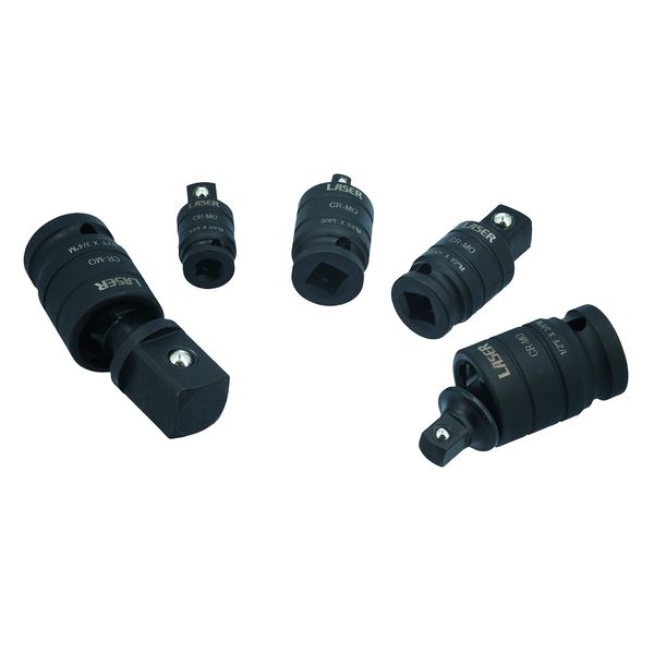 Laser 7816 Impact Universal Joint Step Up/Down Adaptor Set 5pc