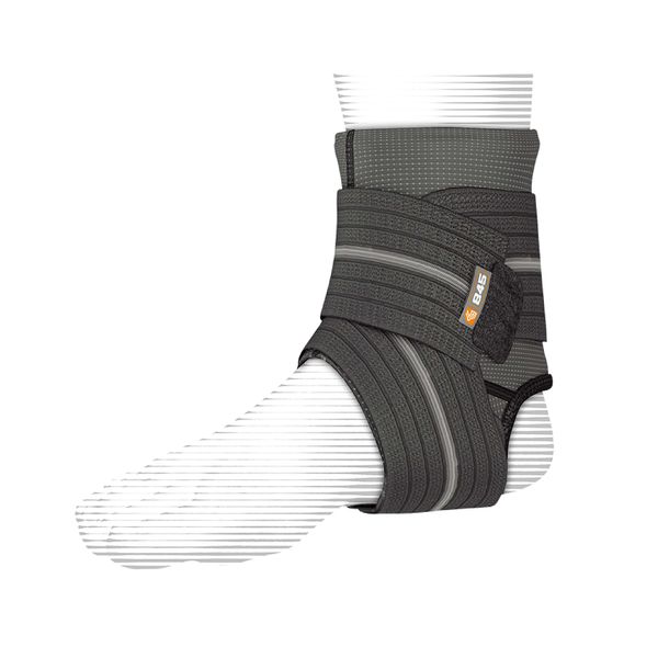 Shock Doctor Ankle Sleeve with Compression Wrap Support (Black, X-Large)