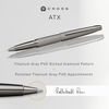 CROSS ATX Sandblasted Titanium Gray Rollerball Pen, Titanium Grey, 885-46