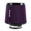 Universal 3 Inch 76mm Inlet Air Intake Cone Filter Replacement Air Filter PURPLE