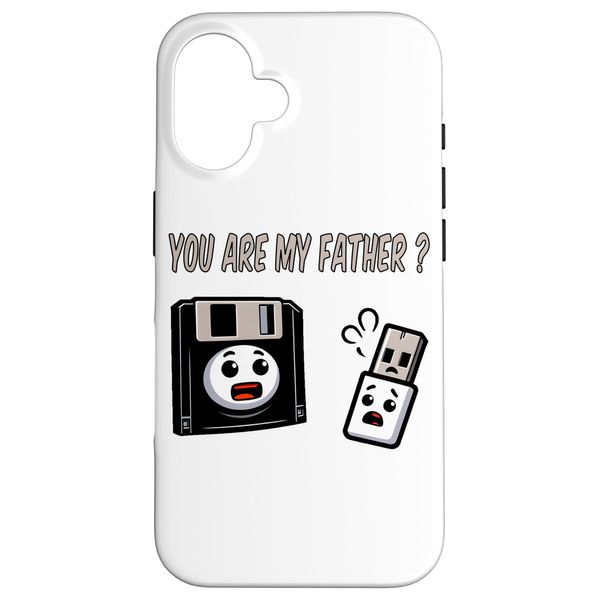 iPhone 16 Floppy Disk to USB Stick 90s 00s Computer Funny Geek Joke Case