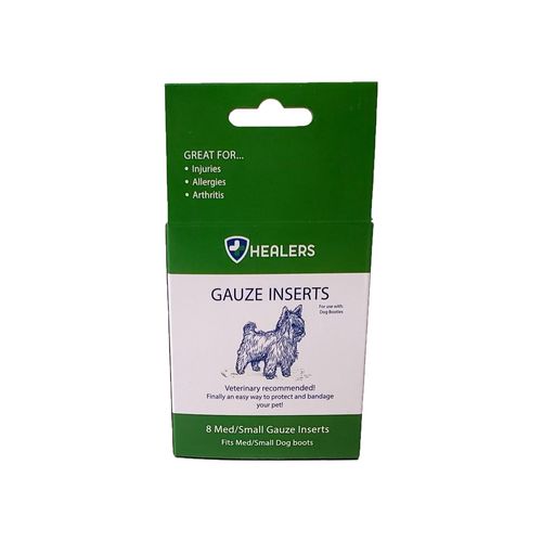 HEALERS PetCare Gauze Insert Bandages for Dog Booties | Protects Dogs Paws BLUE, Small