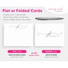 Personalized Custom Monogram Initials Note Cards - Flat and Folded Correspondence Stationery - Thank You Notes