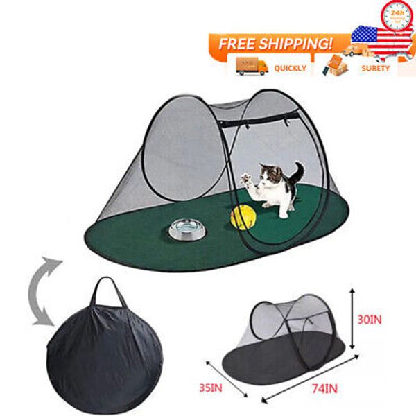 Large Foldable Pop Up Big Dog Tent Outdoor Pet Play Pen Exercise Playpen Cage US