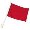 BLOOD RED Double Sided Car Flag Orange Solid Color Car Window Flag 100D FABRIC