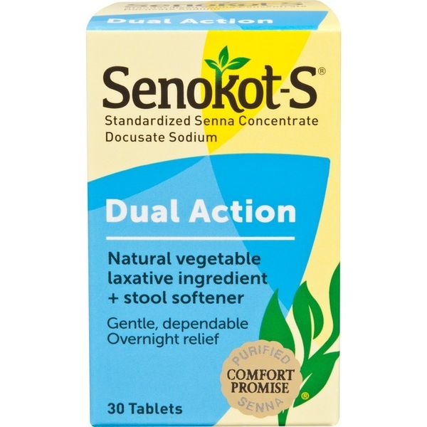 Senokot-S Laxative + Stool Softener Tablets 30 EA