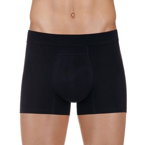 PROTECHDRY - Washable Urinary Incontinence Cotton Boxer Brief Underwear for Men, with Front Absorbent Area, Black Medium, 33-32" Waist