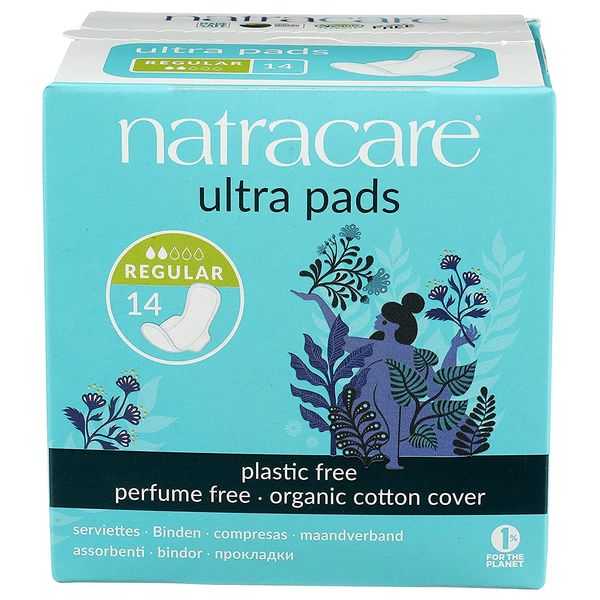 Natracare Organic Cotton Ultra Pads 14 Regular Flow