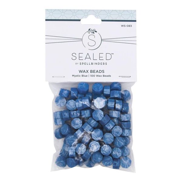 Spellbinders Mystic Blue Wax Beads from The Sealed Collection, Multi, ONE