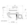 Caravan or Motorhome Opening Window Rubber Seal Replacement - Fits 30mm Panel/Wall Thickness (CS786)