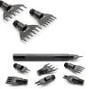 CENPEK 10Pcs 4/5/6mm Diamond Lacing Stitching Chisel Set Hole Punch Tool with Adjustable Handle
