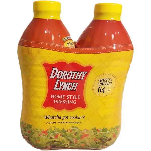 Dorothy Lynch Home Style Salad Dressing - Proudly Made In Nebraska - Made in the USA, 32 Fl Oz (Pack of 2)