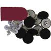 20 mm No-Sew Jean Tack Buttons w/Tool (Solid Black) CT. 12