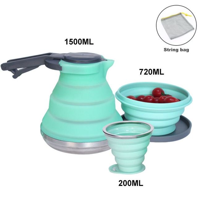 720 ML Collapsible Travel Bowl Silicone Pet Bowl with Lid Camping