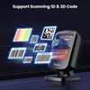 2D USB Desktop Barcode Scanner: Eyoyo Handsfree Automatic Omnidirectional Wired QR Code Scanner Reader - Scanning Postal & Screen Bar Codes for Library Book Retail Store Business Computers POS System