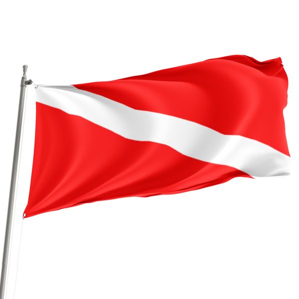 Diver Down SCUBA Diving - 150cm x 90cm Festival Event Flag