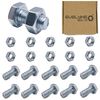 M8 Nuts & Bolt 10 Pack (M8 x 16mm Bolts & M8 Nuts) Hex Bolt/Setscrew Fully Threaded