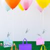 PMU Bubble/Balloon 30 gram Clip-n-Weight Clear Plastic Balloon Weights (25/Pkg) Pkg/1