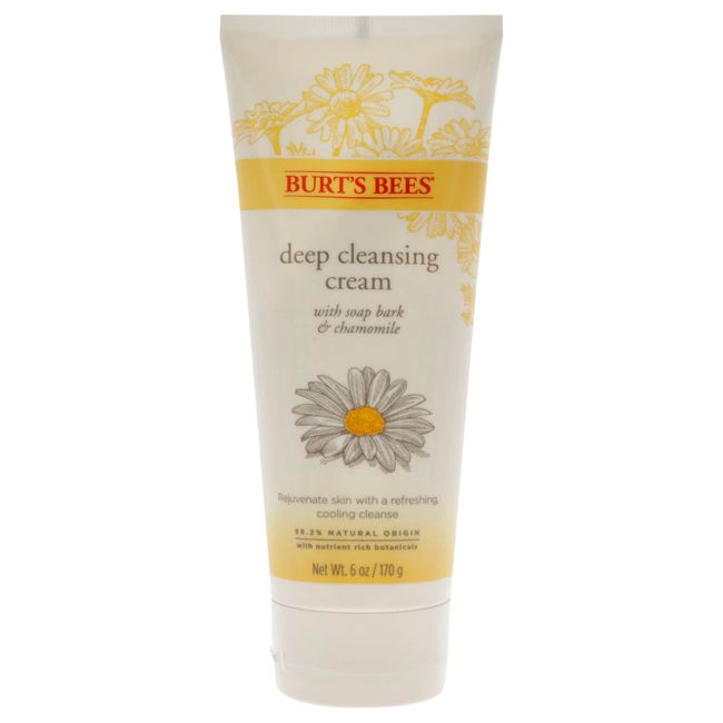 Burt's Bees Soap Bark and Chamomile Deep Cleansing Cream, 6 Ounces