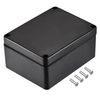 sourcing map Waterproof Junction Box 115x90x55mm ABS for Electrical Project Black