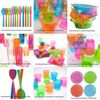 Party Essentials N1515 1483 Tube Shots, Plastic, Assorted Neon