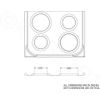 GE Hotpoint Chrome Stove Drip Pans Electric Burner Covers 4 Top Replacement Set
