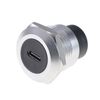HangTon 2pack USB C Type-C Panel Socket Coupler Waterproof Circular Bulkhead Pass-Through Connector, Inline Cable Chassis Female to Female