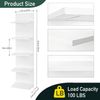 5 Tier Wall Shelf Unit,Vertical Column Shelf Floating Storage Home Decor Organiz