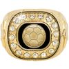 Crown Awards Gold Crystal Soccer Champion Ring, Size 6