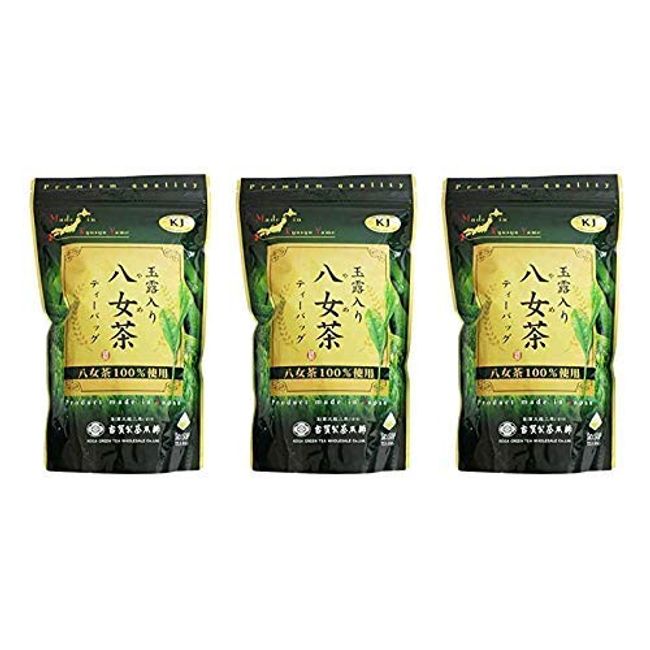 Koga Seicha Honpo YaME-Cha with Gyokuro 100% YaME-Tea Use, Tea Bag 8.8 oz (250 g) (5 g x 50 Bags) x 3 Piece Set