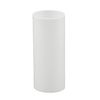 Creative Hobbies White Plastic Medium Base Chandelier Socket Candle Covers, 3 Inch Tall | 6 Pack