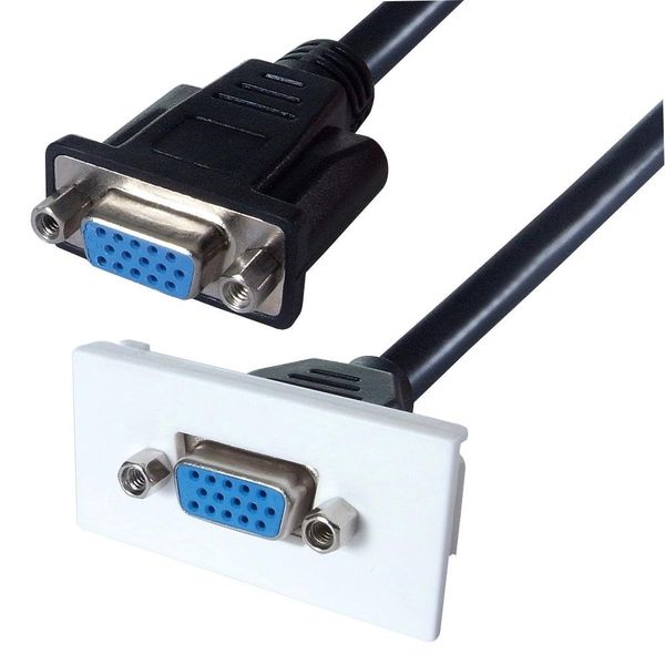 AV VGA Module | Wall Plates and Floor Boxes Audio Visual Cable, 1 X Qty - 20-0010