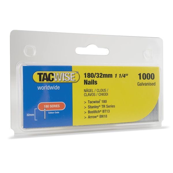 Tacwise 363 180/32mm 18G Nails for Nail Gun (1000)