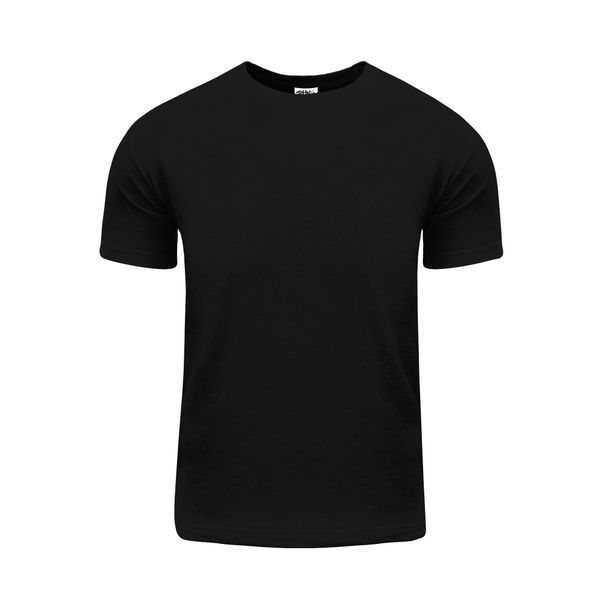 Shaka Wear Men's Cotton T-Shirt – Basic Short Sleeve Crew Neck Plain Classic Tee Top Tshirts Active Regular Big Size ACS02 Black 1X