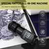 Wireless Tattoo Pen Machine Kit Complete LED Screen with Ink Needles 5 Papers