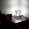 Ambient Glass Ice Cube Touch Dimmable Table Lamp Chrome Base with G9 Bulb M0047