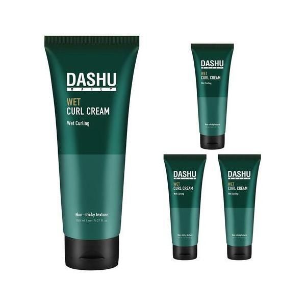 Dashu Daily Wet Hair Curl Cream Men&#39;s Wet Hair Styling 150ml 4pcs