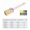 5 x round brush 40 mm, ring brush 40 mm