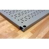 Wall Control Pegboard 16in x 32in Horizontal Black Metal Pegboard Tool Board Panel