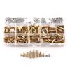 ARCELI 300 stücke M3 Messing Hex Spalte Standoff Spacer Schraube Mutter Sortiment Kit mit Box