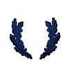 Scrambled Eggs, Embroidered, Iron on Patch (Navy Blue)
