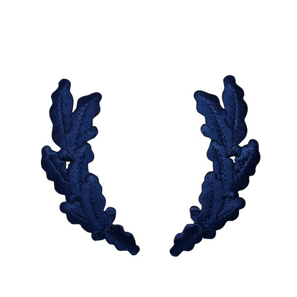 Scrambled Eggs, Embroidered, Iron on Patch (Navy Blue)