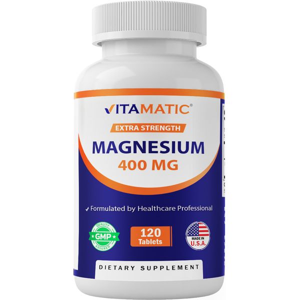 Vitamatic Extra Stregth Magnesium Oxide 400 mg -120 Vegetarian Tablets