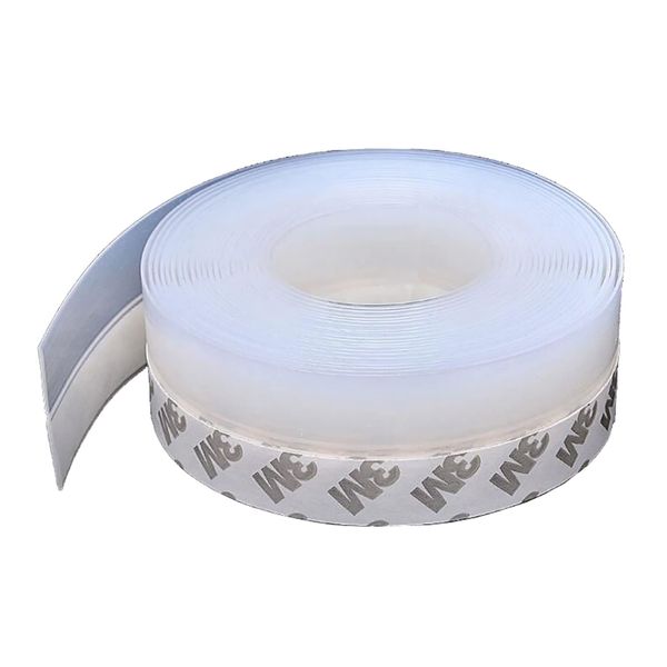 Gap Tape, Door Bottom Seal Tape, Door Draft Prevention, Draft Prevention Tape, Cold Air Blocking, Dust Intrusion, Winter Warm and Cool in Summer, Windows, Automatic Doors, Offices, Soundproofing, Insect Repellent, 2.4 x 1.0 inches (6 m) x 25 mm (Transluce