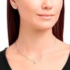 Swarovski Attract set, Round, White, Rhodium plated