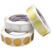 ChromaLabel 1 inch Metallic Color Code Dot Stickers, Assorted Gold, Silver, Bronze, 500 Labels per Roll
