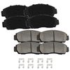 Front & Rear Ceramic Brake Pads for 2002-2002 Chevrolet Avalanche 1500