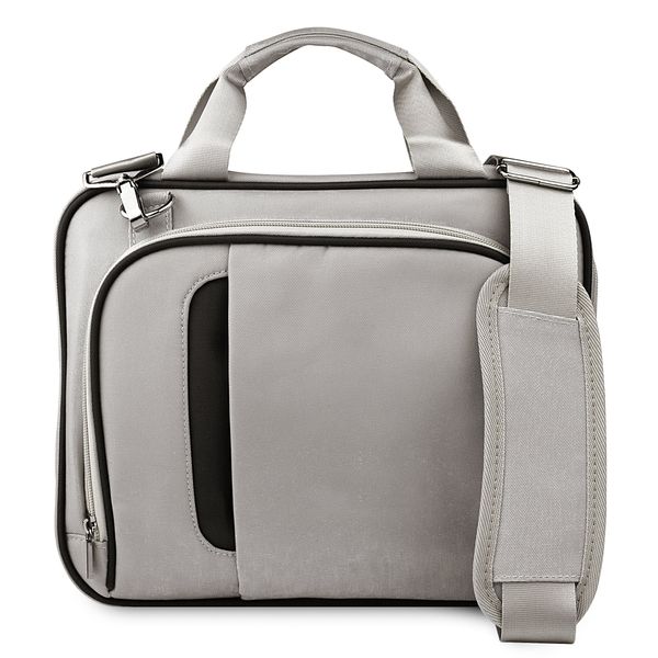 Vangoddy Pinn Silver Black Messenger Bag Suitable for Dragon Touch X10 Android Tablet PC