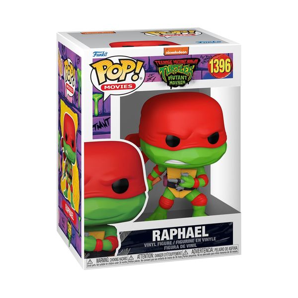 Funko Pop! Movies: Teenage Mutant Ninja Turtles - (Teenage Mutant Ninja Turtles (TMNT) ) Raphael - Collectable Vinyl Figure - Gift Idea - Official Merchandise - Toys for Kids & Adults - Movies Fans